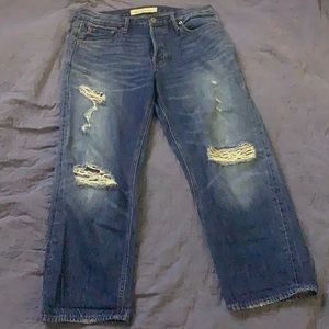 GAP vintage straight jean / capris, size 28p button fly